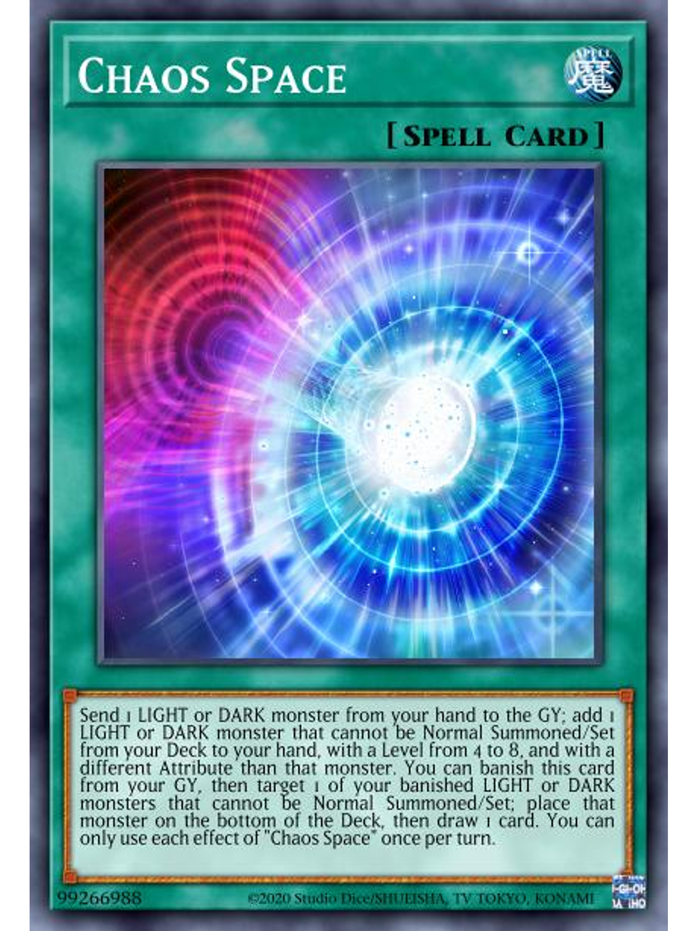 Chaos Space - RA01-EN065 - Platinum Secret Rare 1