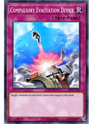 Compulsory Evacuation Device - RA01-EN069 - Platinum Secret Rare