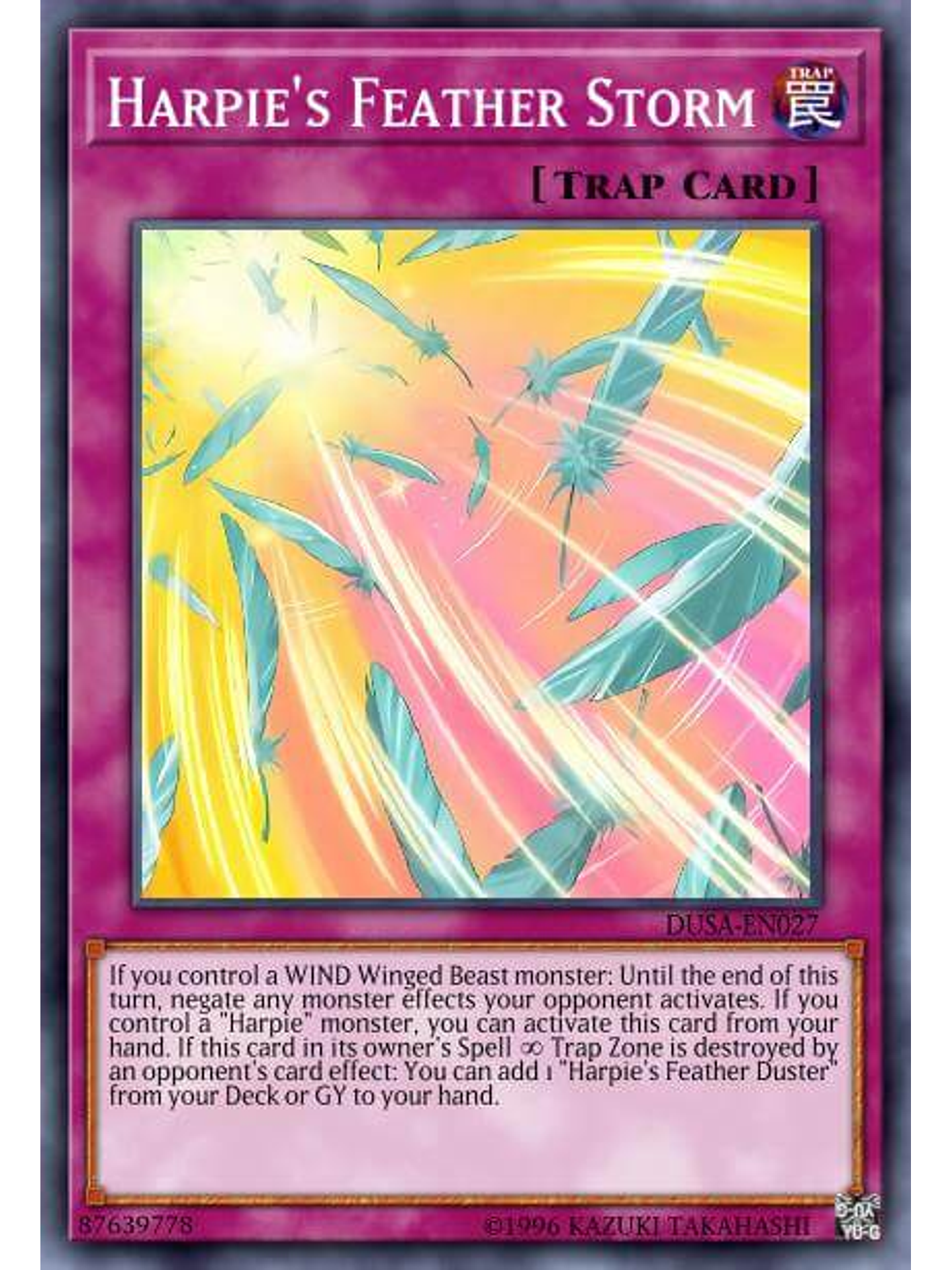 Harpie's Feather Storm - RA01-EN073 - Platinum Secret Rare 1