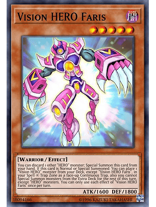 Vision HERO Faris - RA01-EN004 - Quarter Century Secret Rare