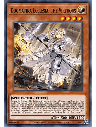 Dogmatika Ecclesia, the Virtuous - RA01-EN020 - Quarter Century Secret Rare