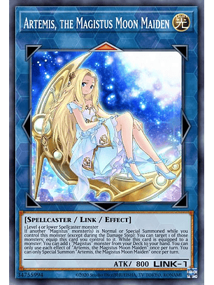 Artemis, the Magistus Moon Maiden - RA01-EN049 - Quarter Century Secret Rare