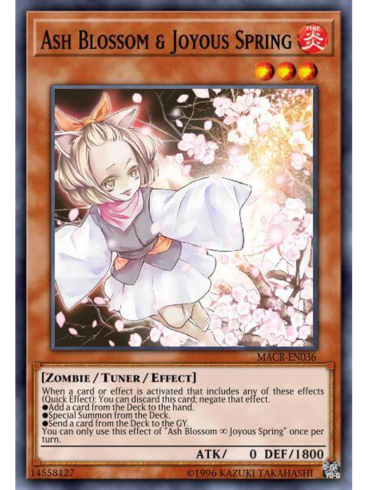 Ash Blossom & Joyous Spring - RA01-EN008 - Prismatic Ultimate Rare 1