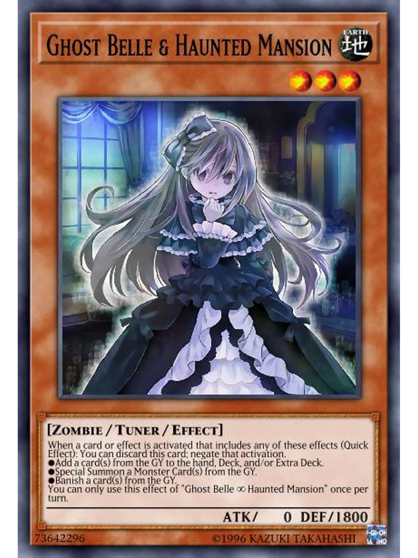 Ghost Belle & Haunted Mansion - RA01-EN011 - Prismatic Ultimate Rare 1