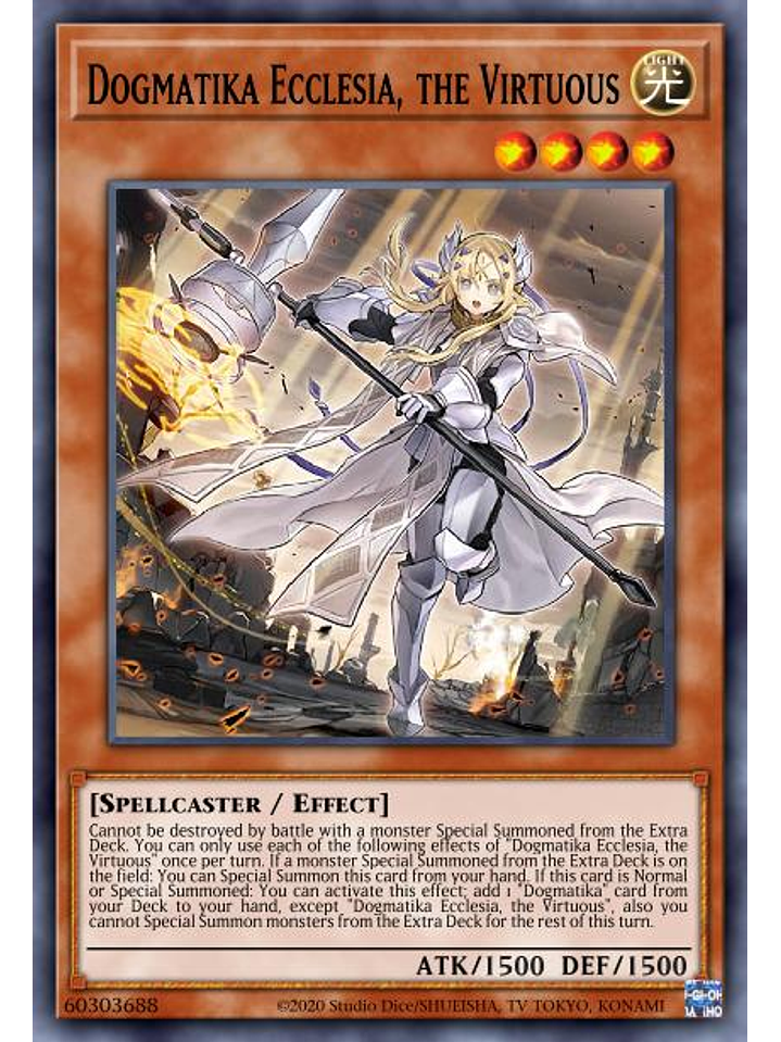 Dogmatika Ecclesia, the Virtuous - RA01-EN020 - Prismatic Ultimate Rare 1