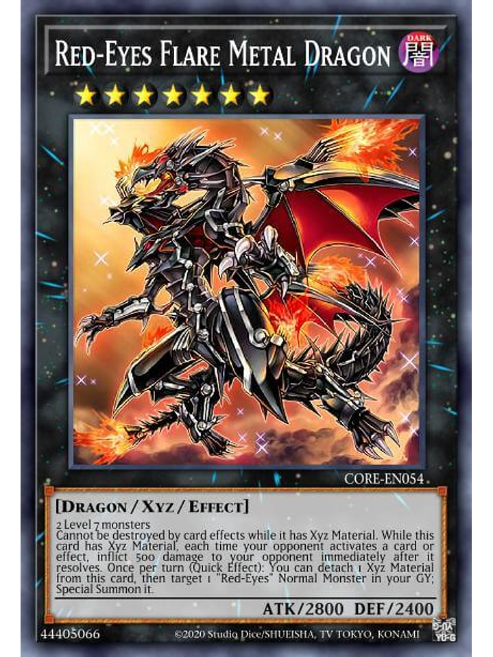 Red-Eyes Flare Metal Dragon - RA01-EN038 - Prismatic Ultimate Rare 1