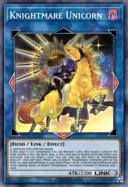 Knightmare Unicorn (alternate art) - RA01-EN043 - Prismatic Ultimate Rare