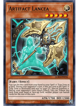 Artifact Lancea - RA01-EN006 - Prismatic Collector's Rare