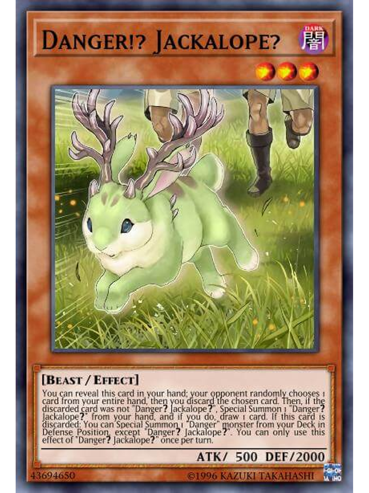 Danger!? Jackalope? - RA01-EN013 - Prismatic Collector's Rare 1