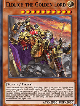 Eldlich the Golden Lord (alternate art) - RA01-EN019 - Prismatic Collector's Rare