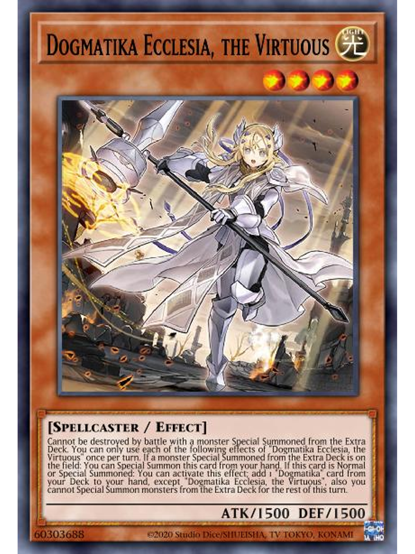 Dogmatika Ecclesia, the Virtuous - RA01-EN020 - Prismatic Collector's Rare 1