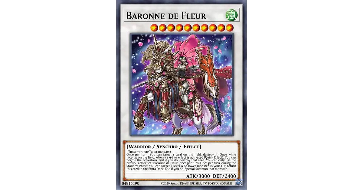 Baronne De Fleur - RA01-EN034 - Ultra Rare 1st Edition