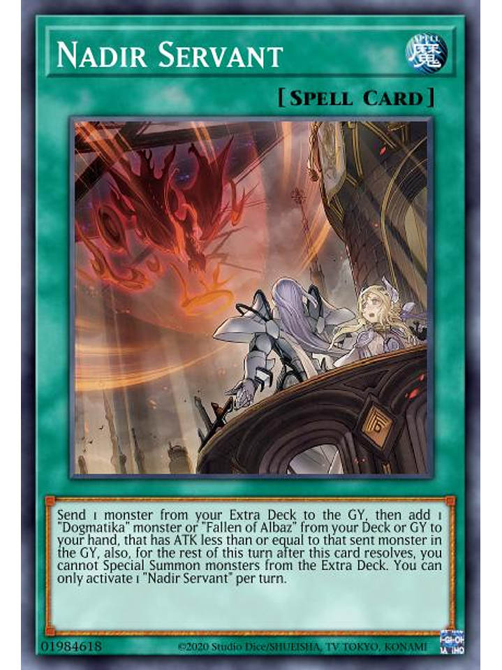 Nadir Servant - RA01-EN062 - Prismatic Collector's Rare 1