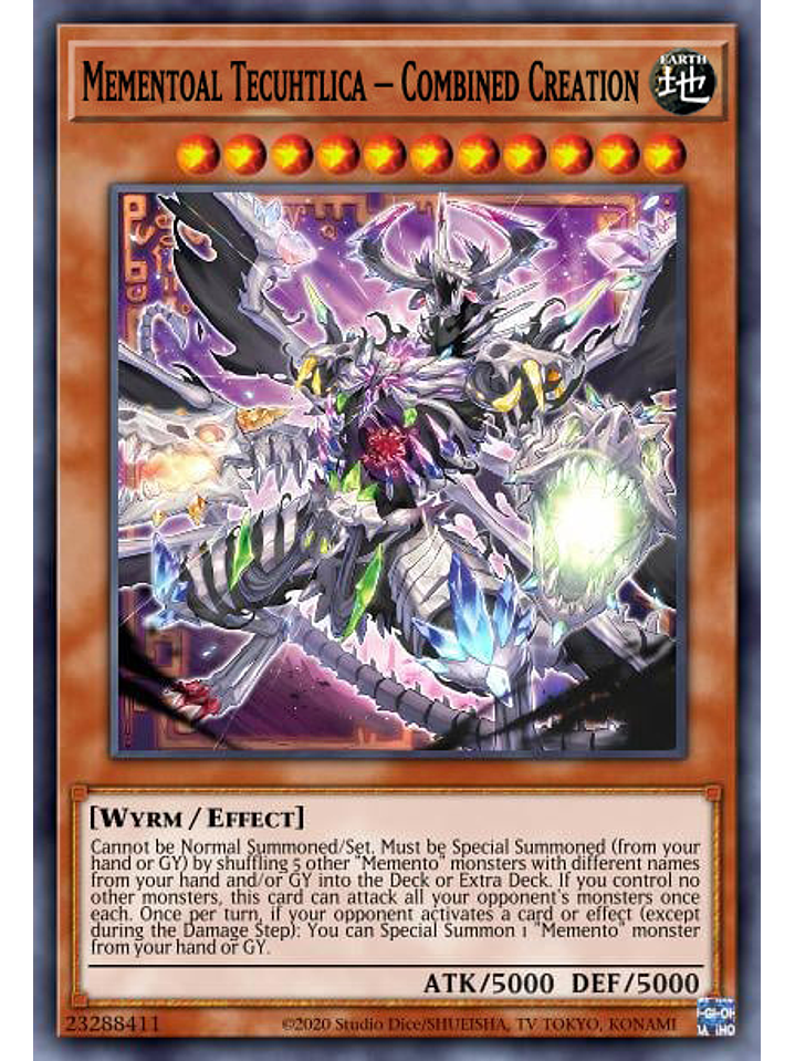 Mementoal Tecuhtlica - Combined Creation - VASM-EN001 - Quarter Century Secret Rare 1st Edition 1