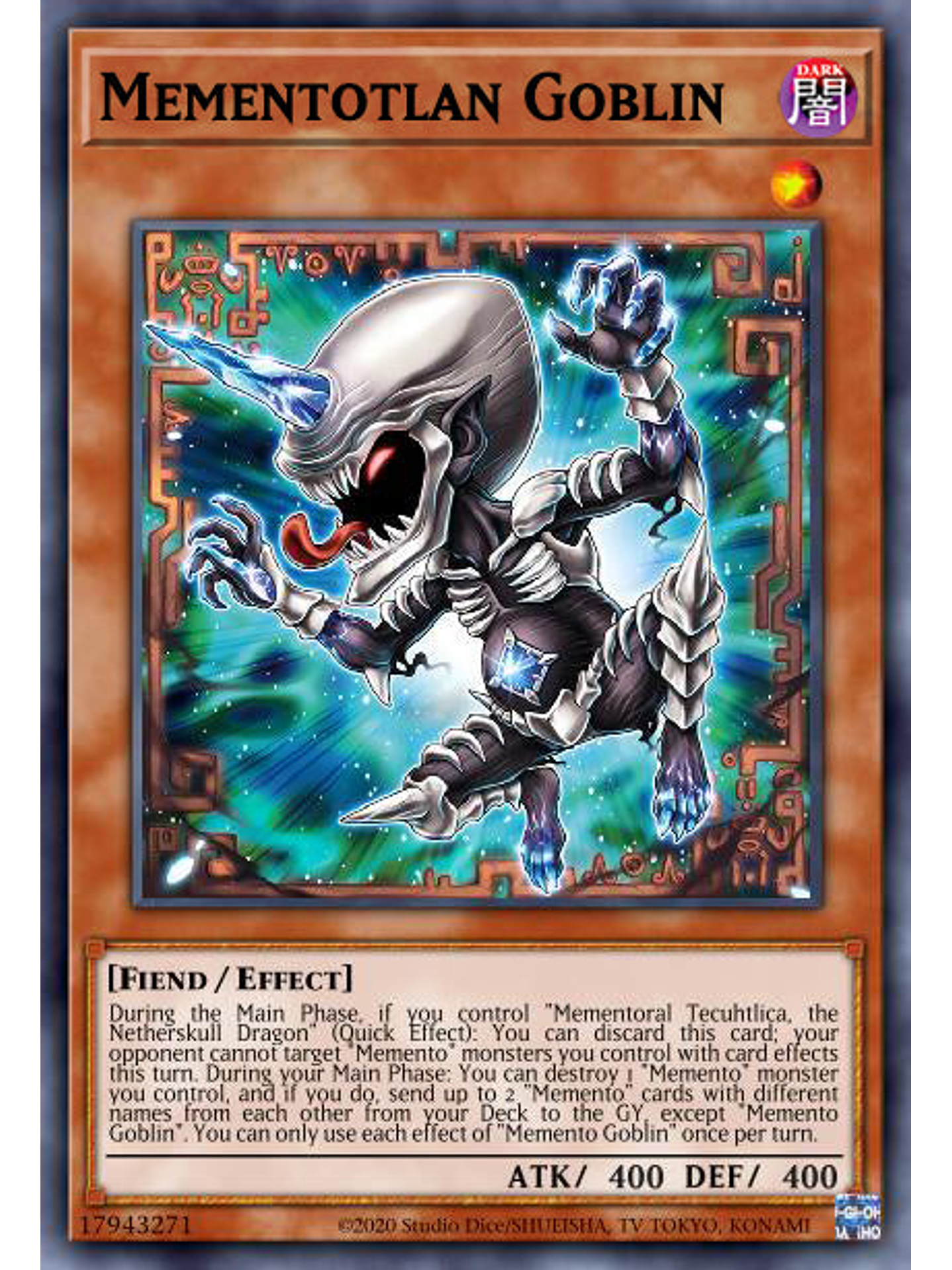 Mementotlan Goblin - VASM-EN007 - Rare 1st Edition 1