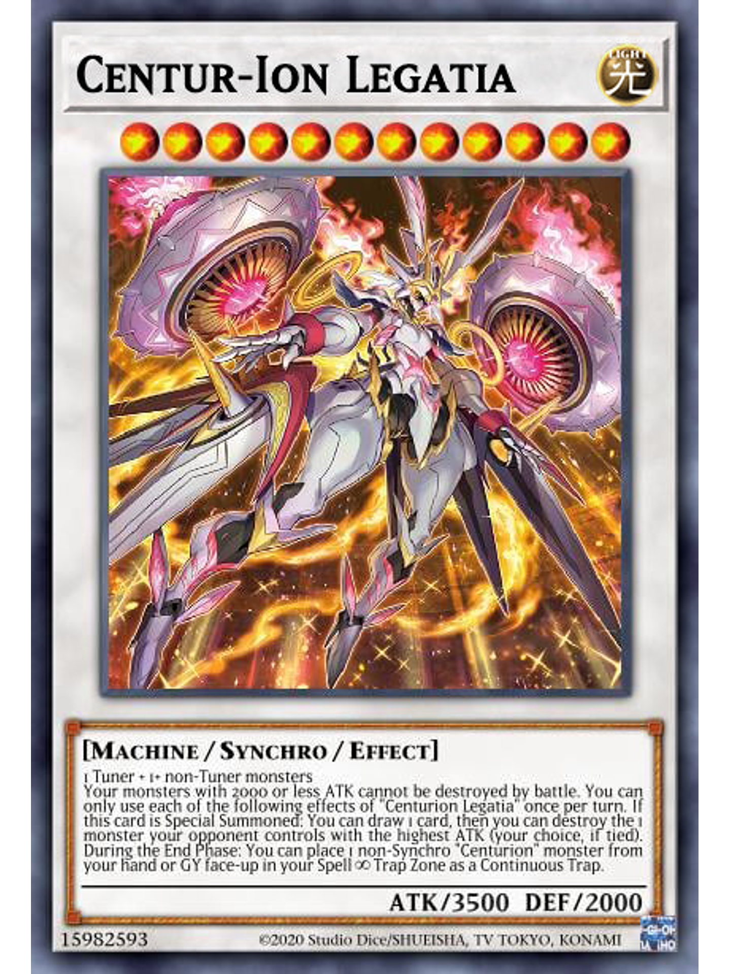 Centur-Ion Legatia - VASM-EN019 - Quarter Century Secret Rare 1st Edition 1