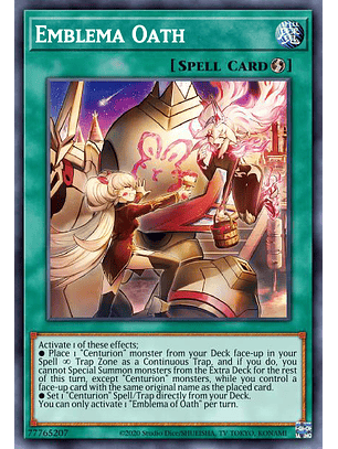 Emblema Oath - VASM-EN021 - Ultra Rare 1st Edition