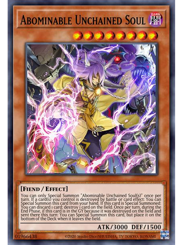 Abominable Unchained Soul - VASM-EN051 - Rare 1st Edition 1