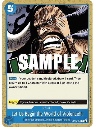 OP05-059 U Let Us Begin the World of Violence!!