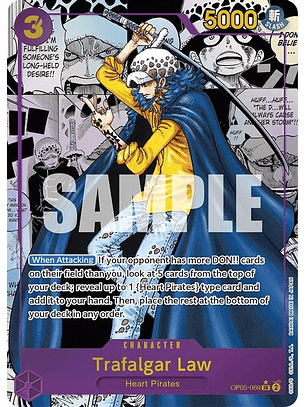 OP05-069 (Alternative Art) Trafalgar Law (069) (Manga)