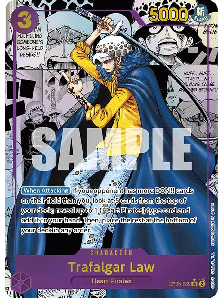 OP05-069 (Alternative Art) Trafalgar Law (069) (Manga) 1
