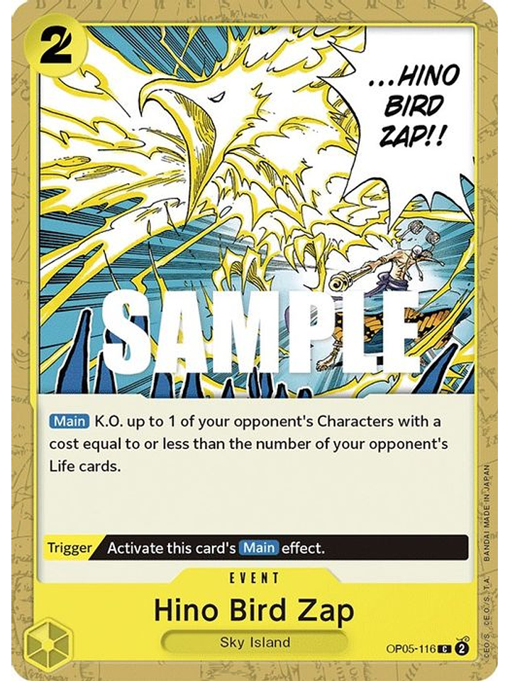 OP05-116 C Hino Bird Zap 1