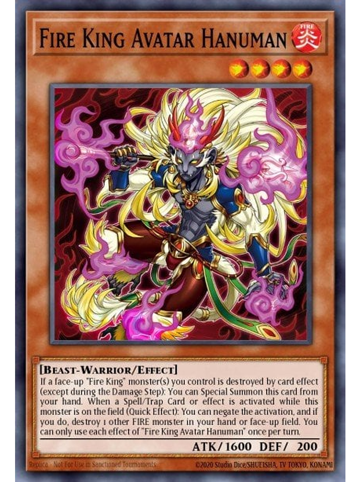 Fire King Avatar Rangbali - SR14-EN003 - Ultra Rare 1st Edition 1