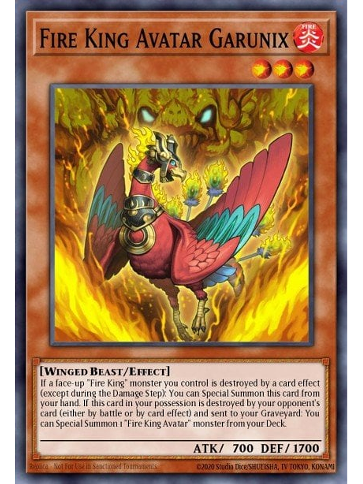 Fire King Avatar Garunix - SR14-EN004 - Common 1st Edition 1