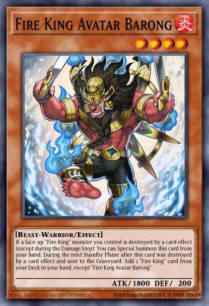 Fire King Avatar Barong - SR14-EN005 - Common 1st Edition