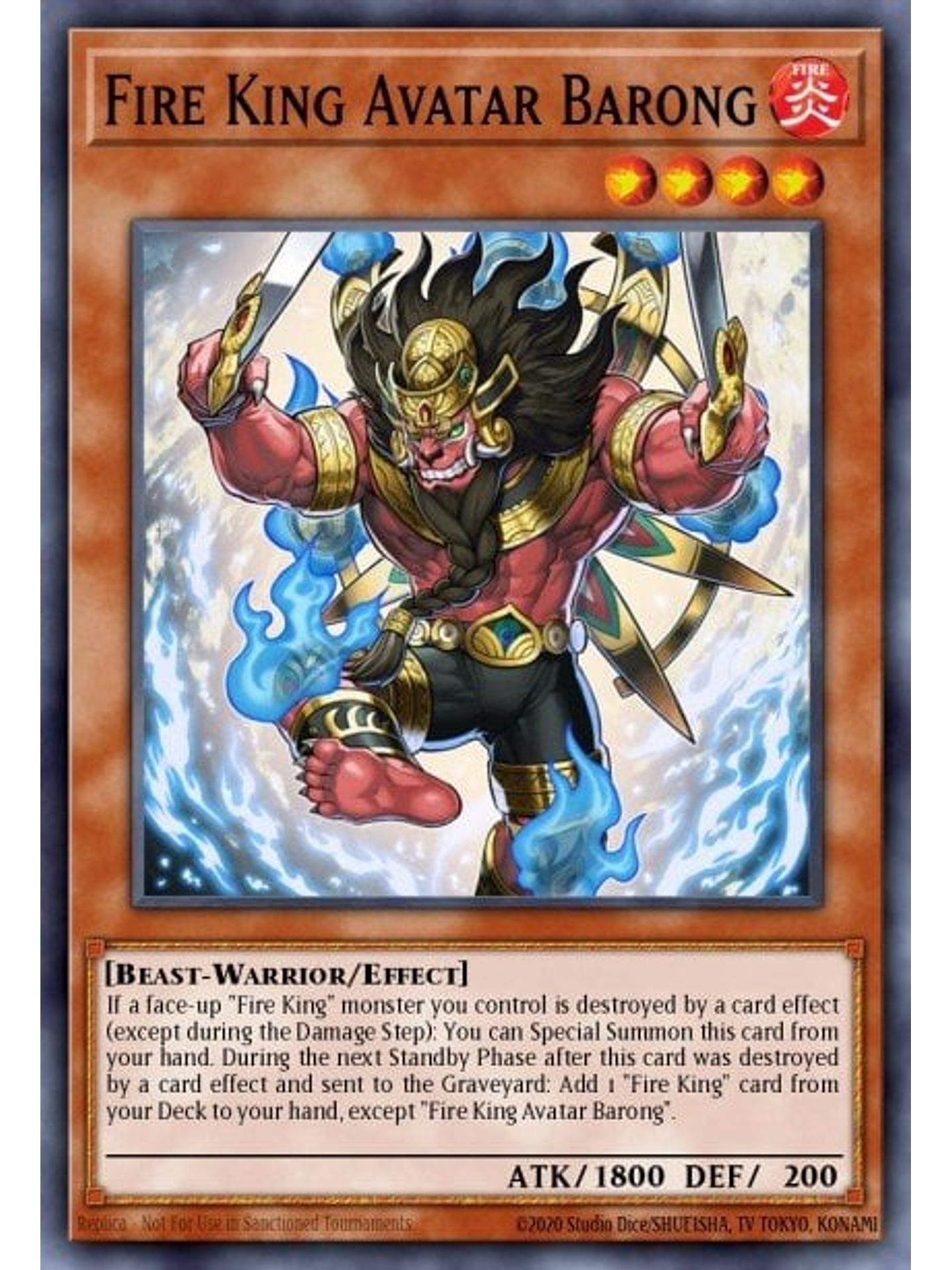 Fire King Avatar Barong - SR14-EN005 - Common 1st Edition 1