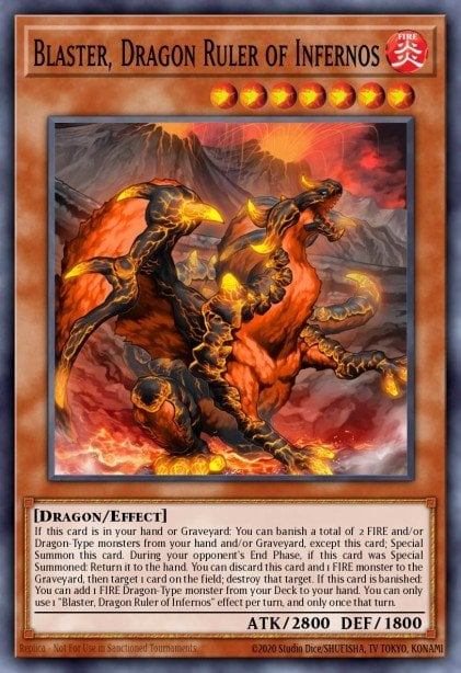 Blaster, Dragon Ruler of Infernos - SR14-EN008 - Common 1st Edition