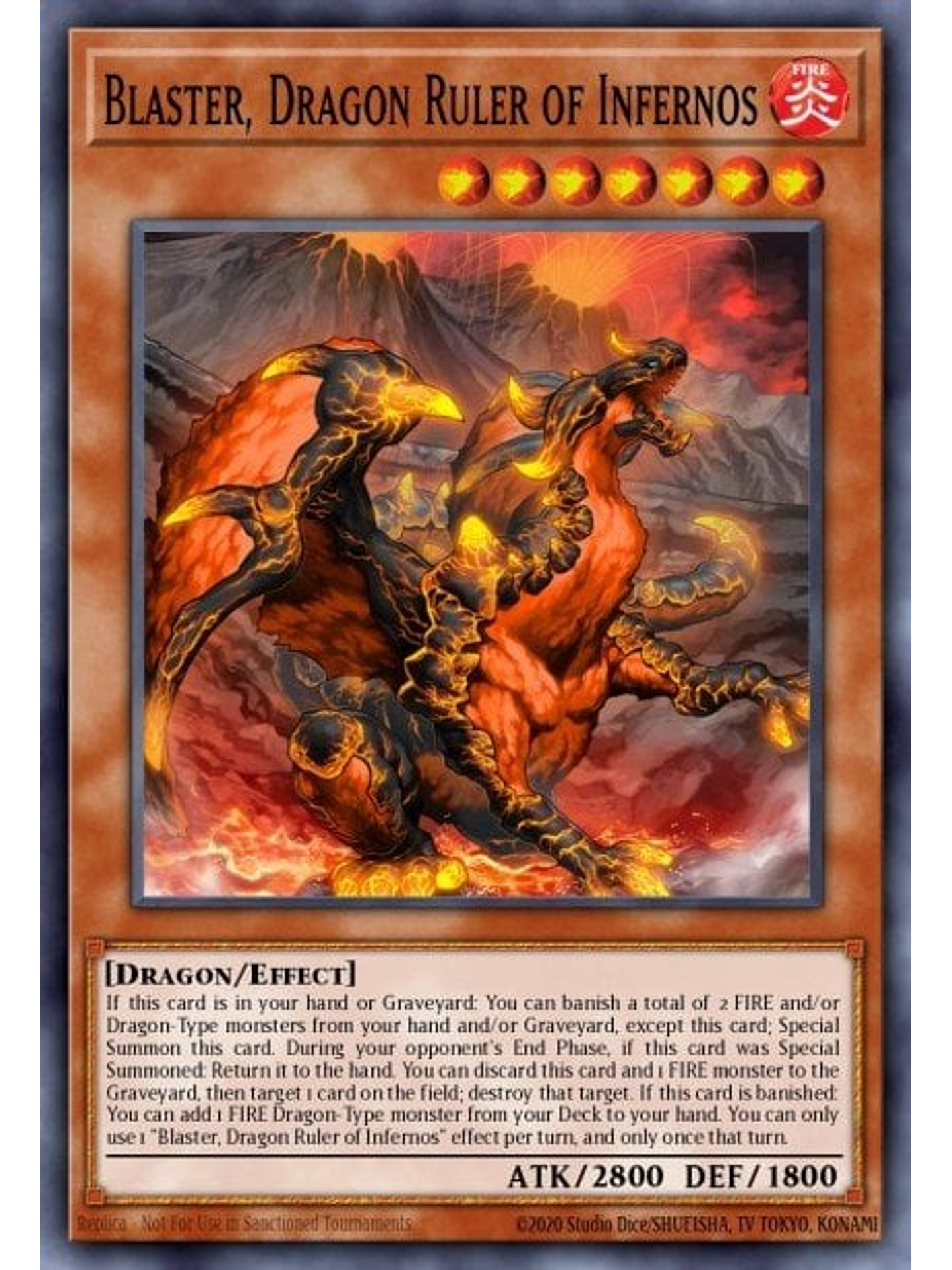 Blaster, Dragon Ruler of Infernos - SR14-EN008 - Common 1st Edition 1