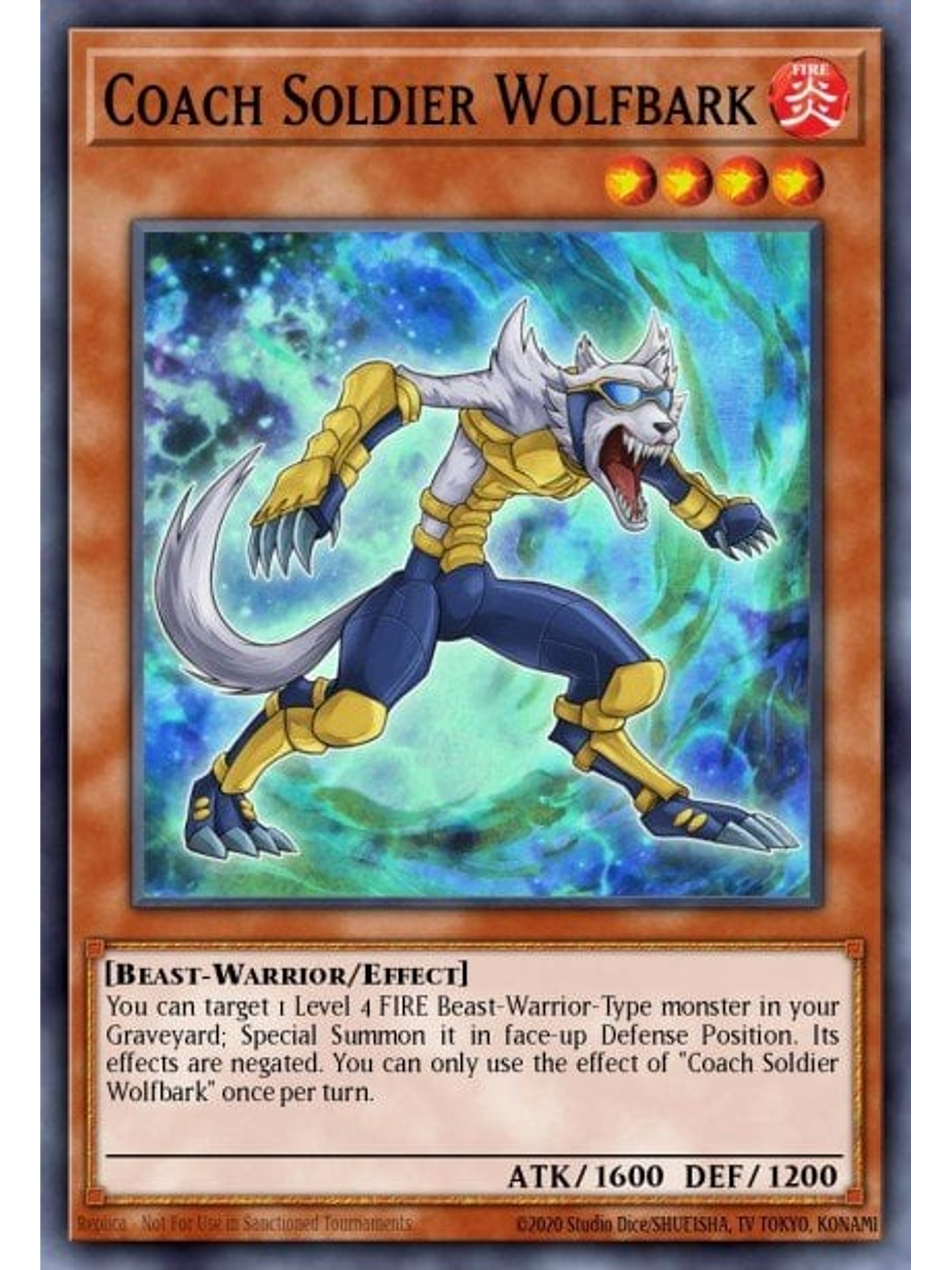 Coach Soldier Wolfbark - SR14-EN011 - Common 1st Edition 1