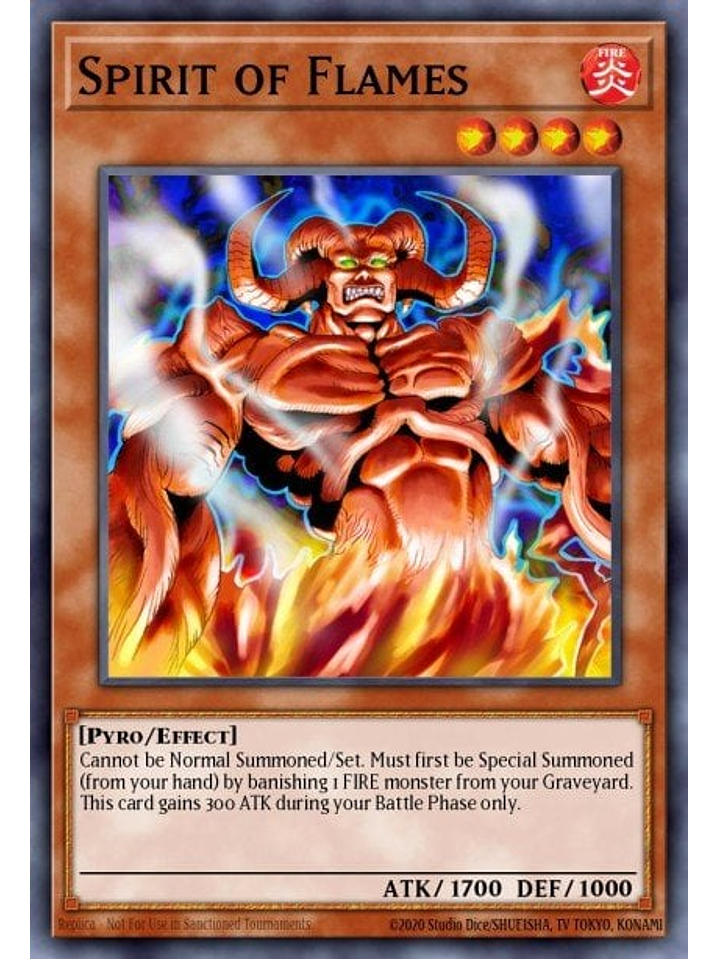 Spirit of Flames - SR14-EN019 - Common 1st Edition 1