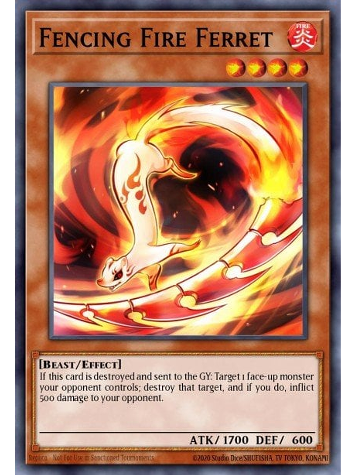 Fencing Fire Ferret - SR14-EN020 - Common 1st Edition 1