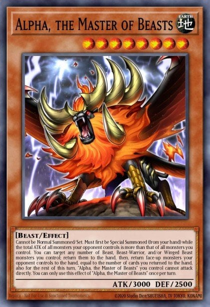 Alpha, the Master of Beasts - SR14-EN022 - Common 1st Edition