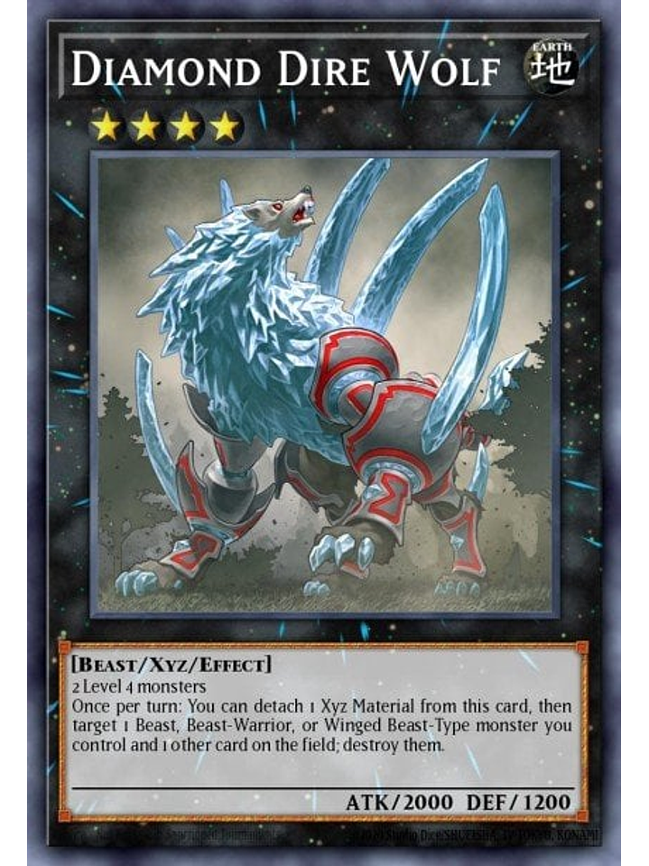 Diamond Dire Wolf - SR14-EN042 - Common 1st Edition 1