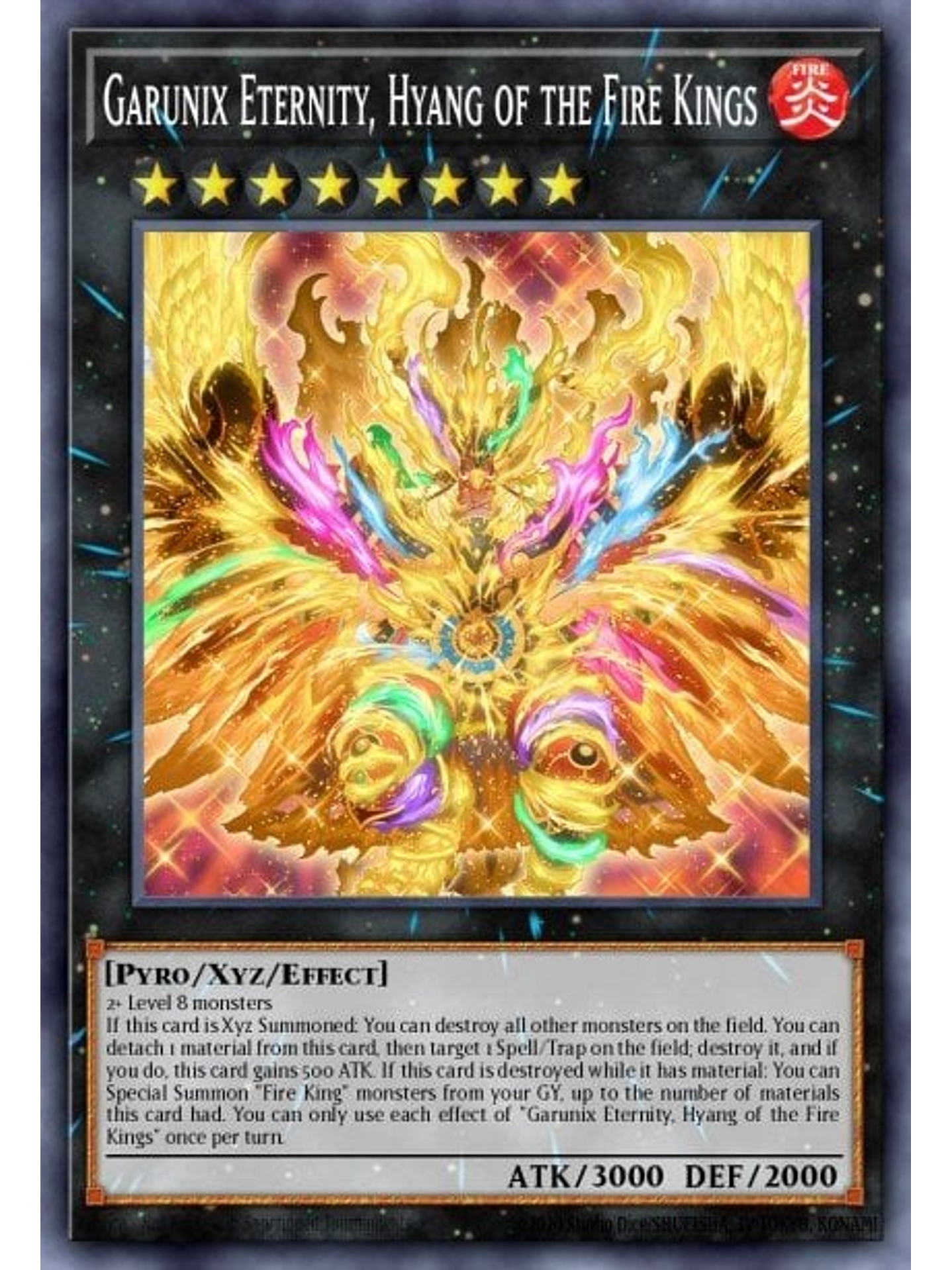 Garunix Eternity, Hyang of the Fire Kings - SR14-EN044 - Ultra Rare 1st Edition 1