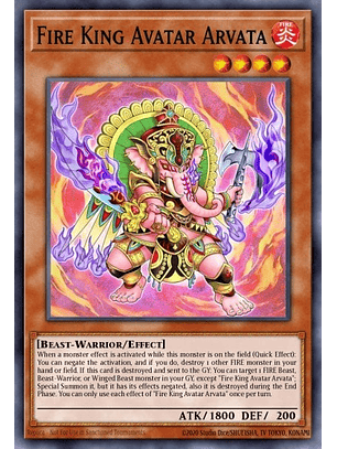 Fire King Avatar Arvata - SR14-EN047 - Common 1st Edition