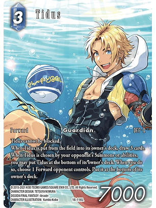 (Alternative Art) Tidus (NO FOIL)