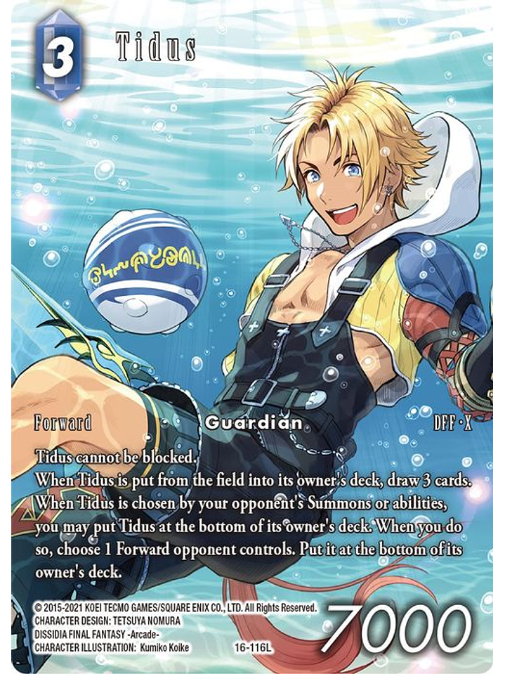 (Alternative Art) Tidus (NO FOIL) 1