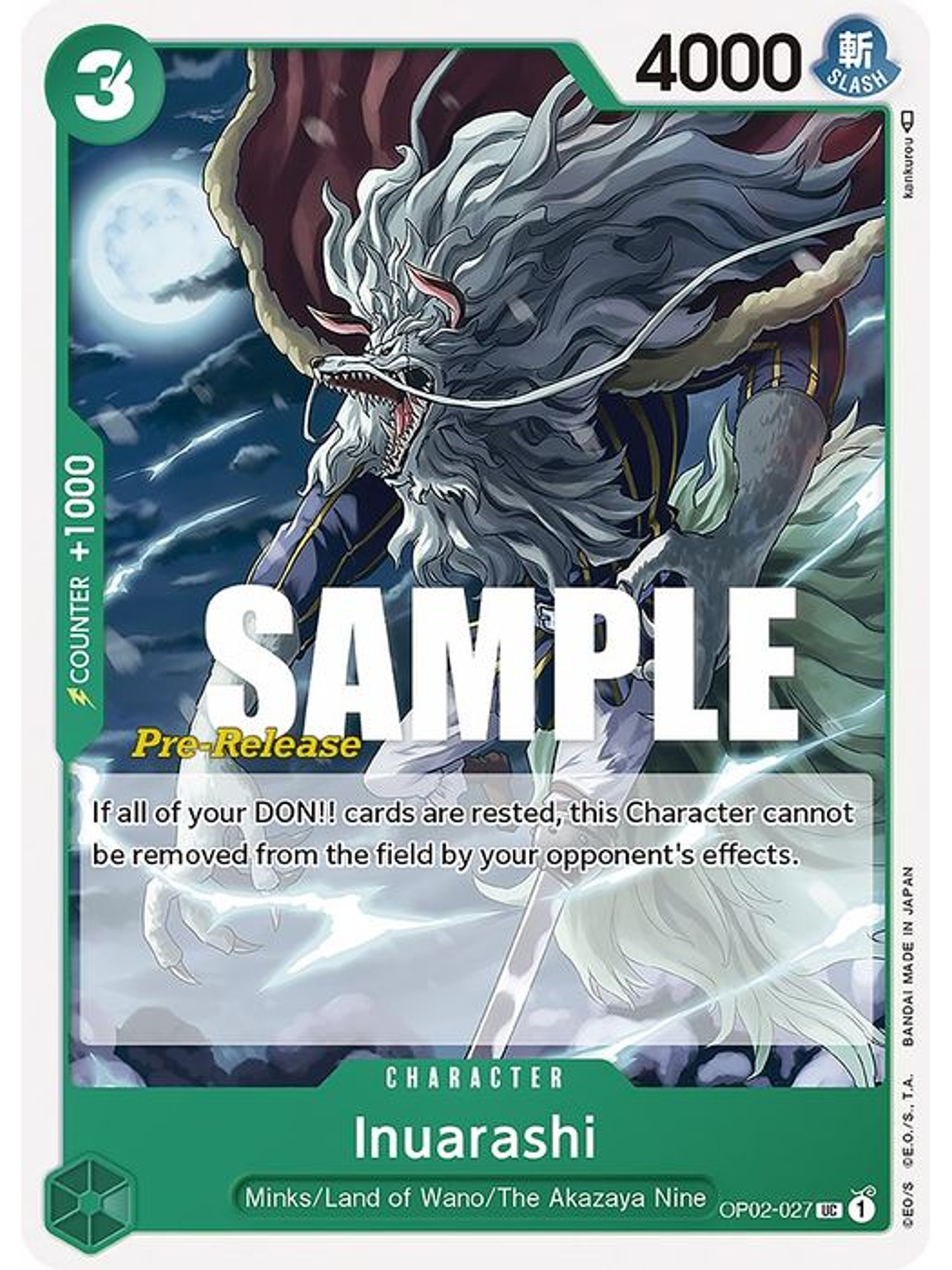 OP02-027 U Inuarashi (PRE) 1