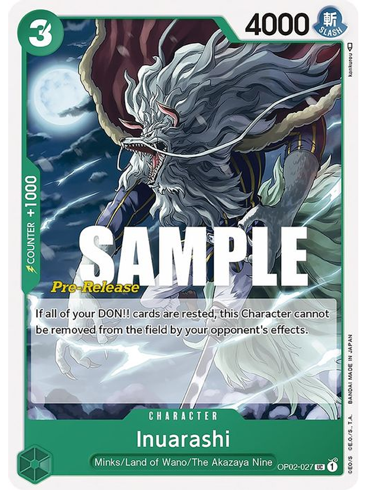 OP02-027 U Inuarashi (PRE) 1