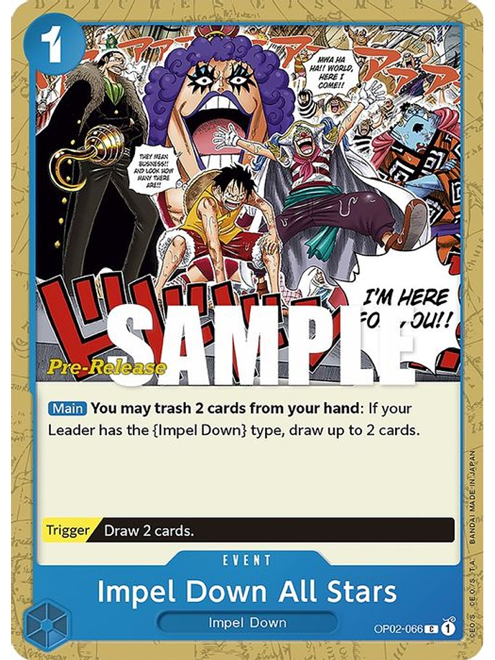 OP02-066 C Impel Down All Stars (PRE) 1