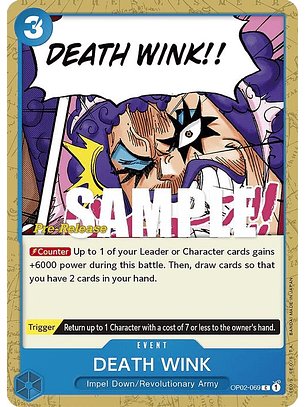 OP02-069 C DEATH WINK (PRE)