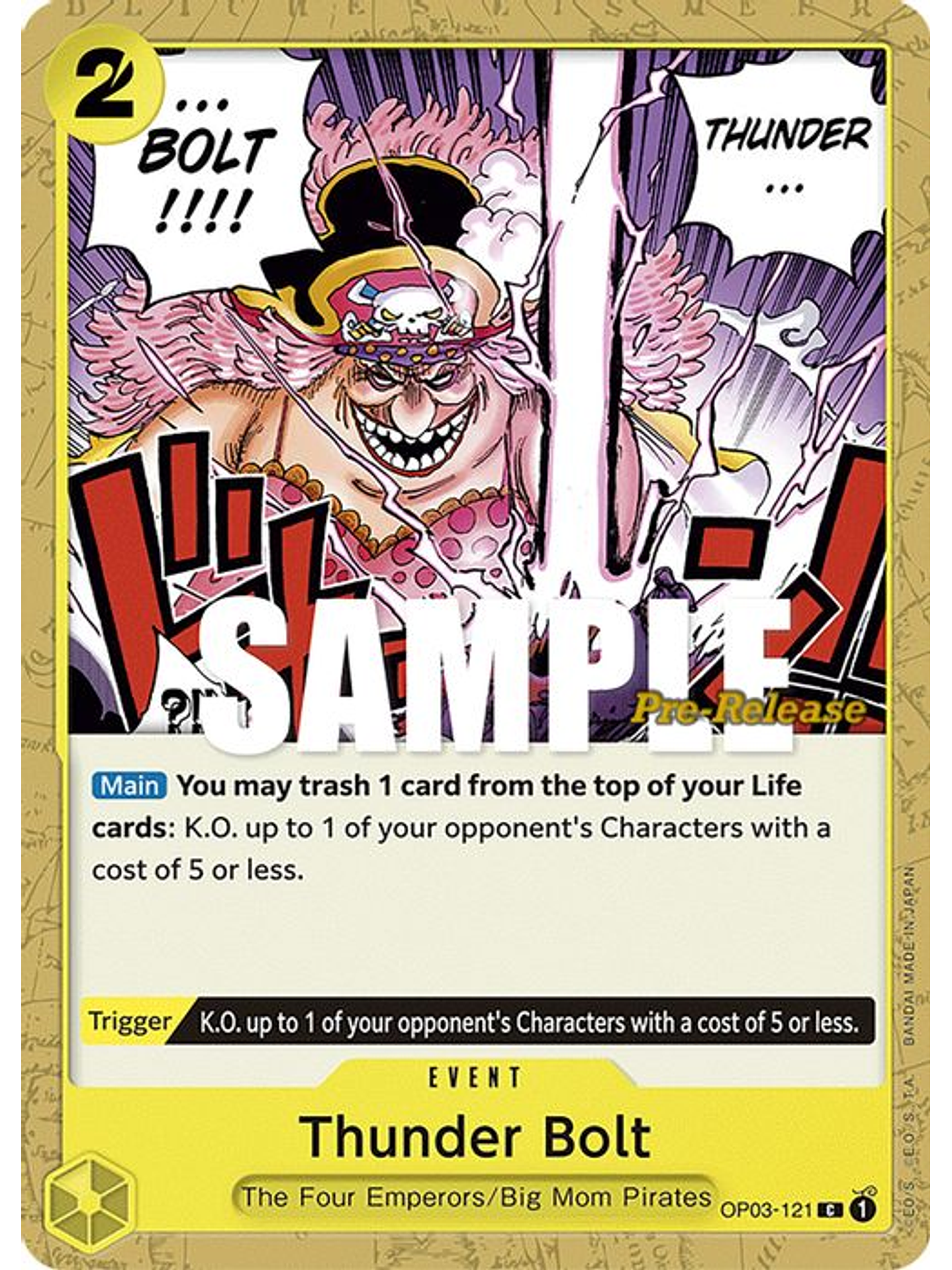 OP03-121 C Thunder Bolt (PRE) 1