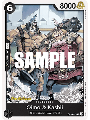 OP04-078 C Oimo & Kashii (PRE)
