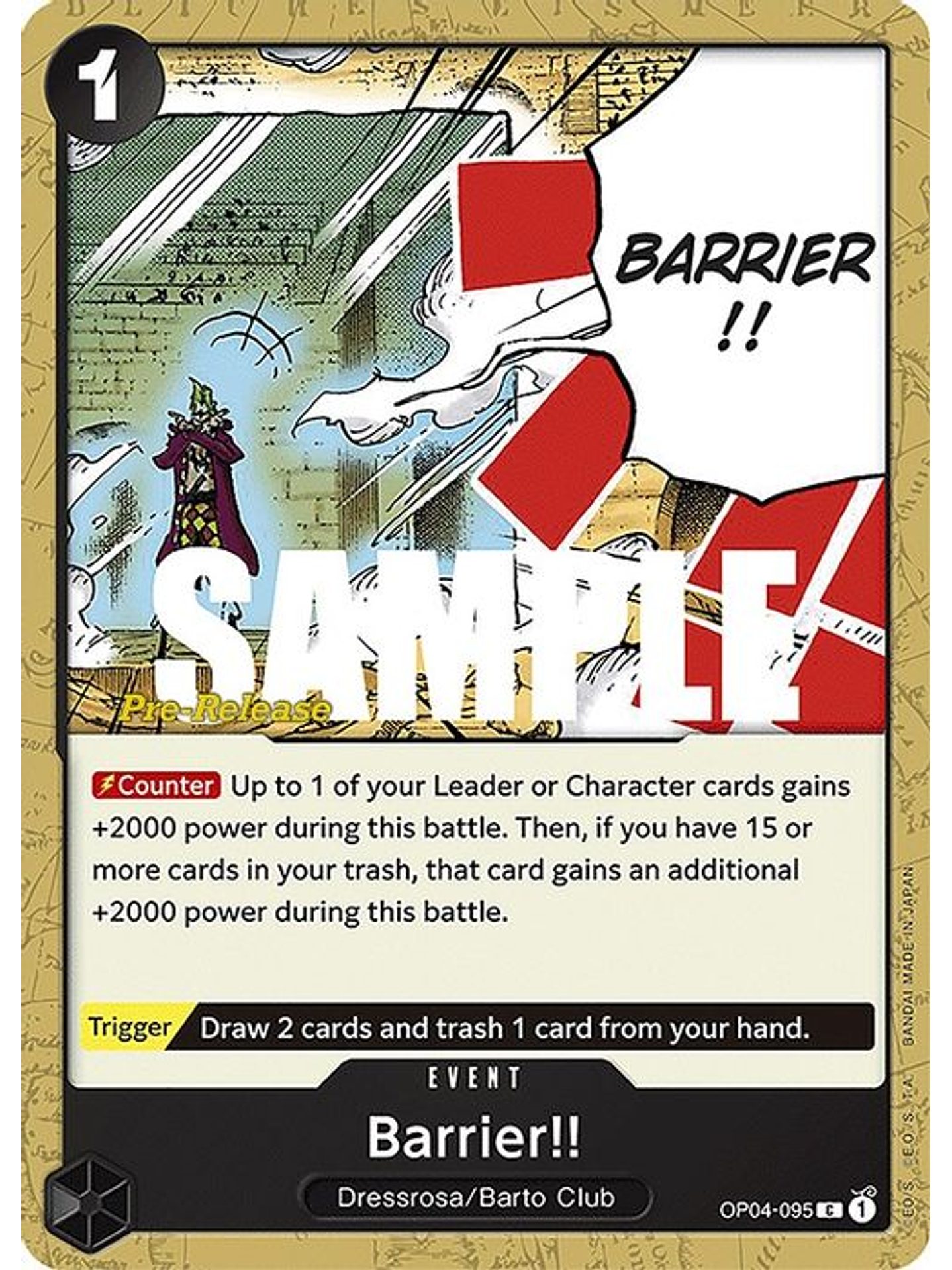 OP04-095 U Barrier!! (PRE) 1