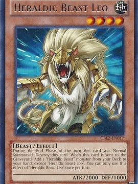 Heraldic Beast Leo - CBLZ-EN017 - Rare Unlimited