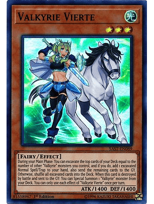 Valkyrie Vierte - SAST-EN089 - Super Rare 1st Edition